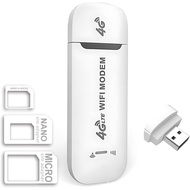4G LTE Mobile Wi-Fi Adapter, USB Interface with SIM Card Slot Wireless Router, Support LTE Mobile SI