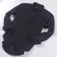 Brill Eighty Eight - Kemeja Polos TL Panjang Super Premium Black 88 P4055