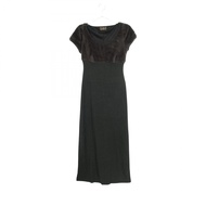 [Used] Fendi FENDI Dress, Short Sleeve, Color Block, Long, Size 32.558829, Dark Gray, Other, Long Dr