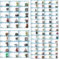 Italian brainrot meme notebook labels 80 different labels/ italian brainrot Calcos Italian Brainrot 