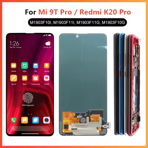 Super Amoled Mi 9T / Mi 9T Pro Screen Replacement, for Xiaomi Redmi K20 / K20 Pro Lcd Display Digita