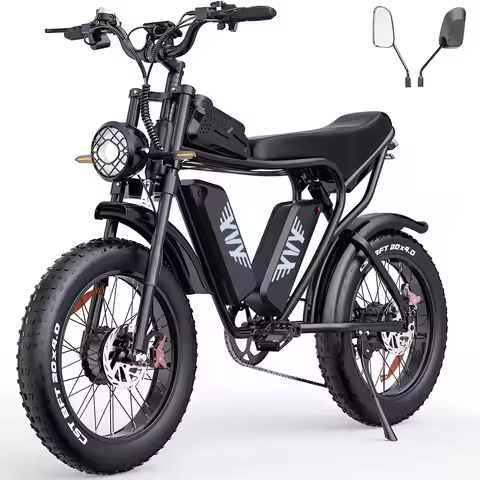 YVY Q20 Pro 20" Fat Tires Electric Bikes 2*1000W Motor 52V 20Ah Dual Battery