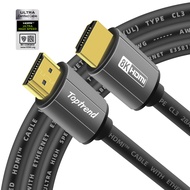 Toptrend 4K 8K HDMI Cable 1M 2M 3M 4M CL3 Rated 18Gpbs High Speed HDMI 2.0 2.1 Cable Supports 1080p, 3D, 2160p, 4K 60Hz UHD, HDR, 30AWG HDMI Cord, Compatible with HDTV, Blue-ray Player, PS3, Ps4, PC