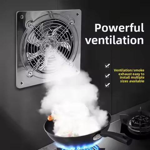 10inch Stainless Steel Kitchen Ventilator Exhaust Fume Household Exhaust Fan Exhaust Fan Wall Ventil