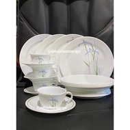 corelle shadow iris fully made in USA (discontinue) 20 pcs