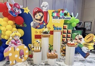 Super Mario Theme Birthday Party Backdrop Decoration