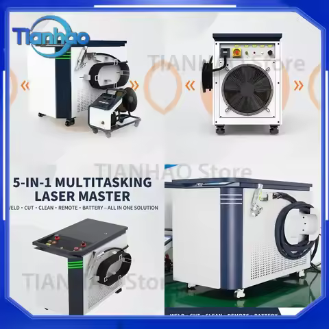 High-Tech Laser Welders 5 in 1 3000W Water Cooling Laser Welding Machine for Metal Sculpture