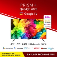 PRISM+ Q43 Quantum Edition [2023 Edition] | 4K Google TV | 43 inch | Quantum Colors | Inbuilt Chrome