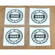 Sticker Bulat transparent (Custom) ms88 (Beli 10 - 1pcs RM5)