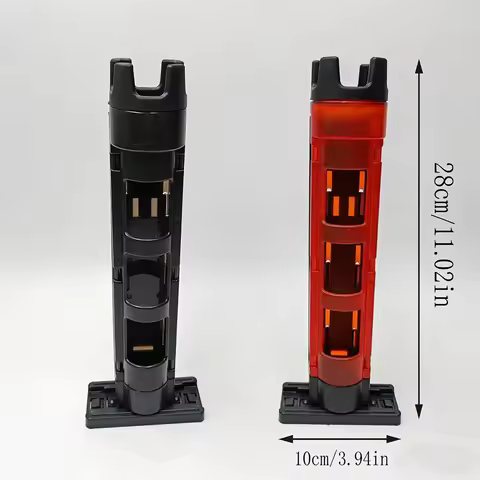 Fishing box pole holder, sub box pole bucket, no installation, plug-in pole holder, adjustable pole 