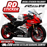 SETIKER Decal R15 V4 Sticker Decal R15 V4 Full Body DUCATI motif R15 v4 Fullbody motorbike variation