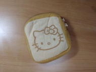 [減價!] Hello Kitty 麵包造型雙拉鍊小袋 收納袋 袋仔 筆袋