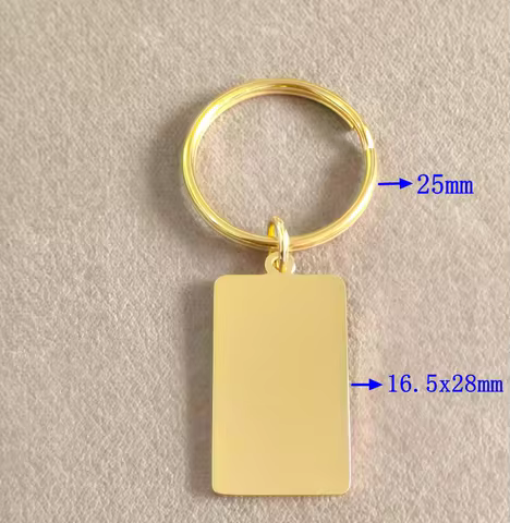 10pcs lot 304 stainless steel Mirror Polish keychain 15x22mm 16.5x28mm pendant fashion keychain