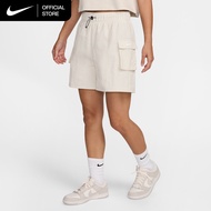 Nike Sportswear Essential Women's Woven High-Rise Shorts - Light Orewood Brown [DM6248-104]