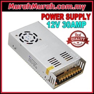 Power Supply DC12V 30A TRANSFORMER AC110V AC220V TO DC12V CONVERTER for CCTV Alarm LED Stripe AC TO 