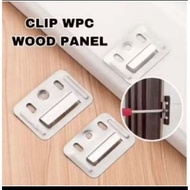 100 pcs Stainless steel Wpc Panel Clips Rust-proof and Durable WPC wall panel clip/s + screws WPC pa