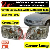 Toyota Corolla AE110 AE111 EE110 EE111 SEG Crystal Corner Signal Lamp 1998 - 2000 New 1 Pair