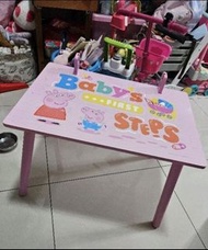 peppapig,佩佩豬，小豬佩奇，粉紅豬小妹粉色桌椅組