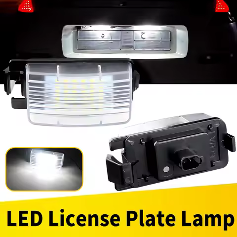 2Pcs Auto LED License Number Plate Lighting White For 2009-2012 NISSAN Sentra Cube GT-R Leaf Q60 350