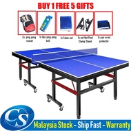 Professional Indoor Waterproof Table Tennis Ping Pong Table With Quick Clamp Net & Post Set Meja Pin