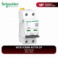 Schneider MCB IC60N ACTI9 2P 20A 6kA | A9F74220