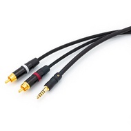 Pure Copper Audio Line by Maugami Japan 4.4mm to 6.5mm Balance Dual Core 6.35mm TRS Conversion Cable