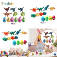 [Predolo] 12x Jumbo Dinosaur Deformation Eggs Easter Eggs with Toys Inside Gifts Novelty Carnival Ea