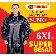 Raincoat Big Size 6XL Tiger Head Suit Jumbo Size 6XL Big Sumo