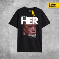 Fashion T-shirt Kpop IU HER Cotton 30s Todays Merch Cotton S-5XL