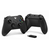【Microsoft 微軟】微軟 Xbox 無線控制器（磨砂黑）+ Windows 10 專用無線轉接器套組