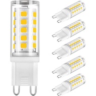 G9 LED Bulb Dimmable, 4W G9 LED Bulb Daylight White 6000K, G9 Halogen Bulb 40 Watt Replacement, 6-Pa