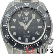 精工 Grand Grand Seiko機械高頻 36000 潛水錶，43.8 毫米，全球限量 500 枚，SBGH257/9S85-01B0，附錶盒、保固卡、錶帶，鈦金屬材質，男士腕錶，海軍藍，成色