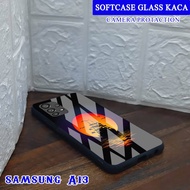 SAMSUNG A13 4G & 5G Glass Softcase - SAMSUNG A13 4G & SAMSUNG A13 4G & 5G Mobile Phone Case [T72].