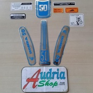 HONDA C50 PITCH 1969 MOTORCYCLE STRIPING STICKER biru