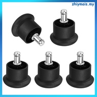 5 Pcs White Carpet Chairs Accessories Glides Nail Replacement Wheels for Office 6.50X5.00X5.00CM Bla
