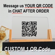 Ewallet QR Code Stand QR Pay Stand DuitNow TouchNgo QrPay Maybank Duitnow MAE Grabpay Boost Bank Isl
