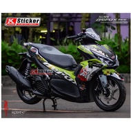 AEROX 155 CONNECTED Full Body Motorcycle Striping Decal Sticker CODE 057
