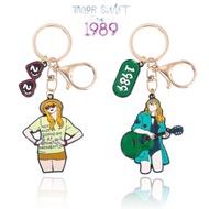 Fashion Taylor  Swift 1989 Keychain TS 22 Glasses Guitar Keychains for Women Men Jewelry Girl Gift J
