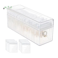 Acrylic Jewelry Box Organizer, with 20 Portable Anti Tarnish Jewelry Bags, Travel Jewelry Organizer,