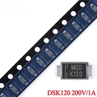 100Pcs/50pcs DSK120 K120 DSK120FL DSK12 SOD-123FL 200V/1A SMD Schottky Diode Chip IC