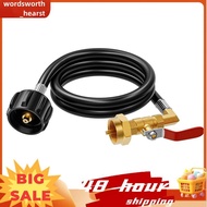Propane Refill Adapter for 1 Lb Tanks, 3.5 FT Propane Tank Refill Adapter Hose with Safety Shutoff V