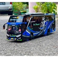 miniatur bis bus PO Haryanto jumbo full lampu LED 20pcs