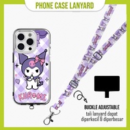 GANTUNGAN [SOFTCASE Set] Kuromi Cute Case Strap Lanyard Mobile Hanger a15 a16 a54 a74 a76 a96 a57 y1