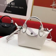 全新FR實物相hkluxehk 🎁Longchamp 瓏驤 le pliage cuir 17 Tote bag 手提袋 羊皮 單肩袋 Mini size