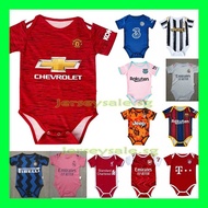 20 21 New Baby Soccer jerseys children Romper Jersey Liverpool Barcelona Juven Arsenal Man Utd Real