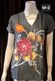 (READY STOCK) SW0088HDV Batik Handrawn Lady Blouse Batik Handmade Lady Blouse Batik Malaysia