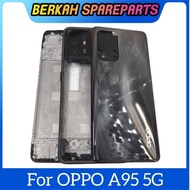 FRAME+BEZZEL+BACKDOOR OPPO A95 5G CASING FULLSET ORIGINAL