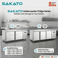 SAKATO Stainless Steel Work Counter Chiller/Freezer (Blower System)