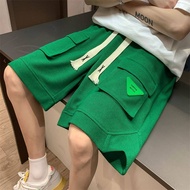 Plus size Large pocket cargo shorts for men Korean style loose Waffle Basketball sports pants