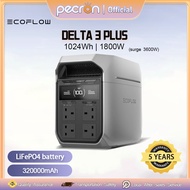 EcoFlow DELTA 3 plus Portable Power Station 1024Wh | 1800W (surge3600W) LiFePO4 Battery Fast charge 